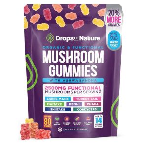 Ashwagandha, Mushroom Gummies Supplement